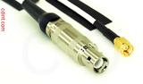 Coaxial Cable, L1 (Lemo 1 compatible) to SSMA, RG188, 1 foot, 50 ohm