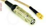 Coaxial Cable, L1 (Lemo 1 compatible) to SSMA, RG316, 1 foot, 50 ohm