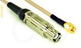 Coaxial Cable, L1 (Lemo 1 compatible) to SSMA, RG316 double shielded, 1 foot, 50 ohm