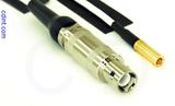 Coaxial Cable, L1 (Lemo 1 compatible) to SSMB, RG188, 1 foot, 50 ohm