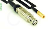 Coaxial Cable, L1 (Lemo 1 compatible) to SSMB, RG188 low noise, 1 foot, 50 ohm