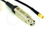 Coaxial Cable, L1 (Lemo 1 compatible) to SSMC, RG174, 1 foot, 50 ohm