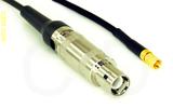 Coaxial Cable, L1 (Lemo 1 compatible) to SSMC, RG174 low loss, 20 foot, 50 ohm