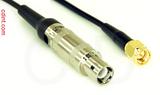 Coaxial Cable, L1 (Lemo 1 compatible) to SMA, RG174, 10 foot, 50 ohm