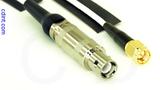 Coaxial Cable, L1 (Lemo 1 compatible) to SMA, RG188, 1 foot, 50 ohm