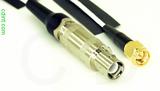 Coaxial Cable, L1 (Lemo 1 compatible) to SMA, RG196 low noise, 1 foot, 50 ohm