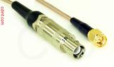 Coaxial Cable, L1 (Lemo 1 compatible) to SMA, RG316, 10 foot, 50 ohm