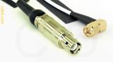 Coaxial Cable, L1 (Lemo 1 compatible) to SMA 90 degree (right angle), RG188, 1 foot, 50 ohm