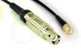 Coaxial Cable, L1 (Lemo 1 compatible) to SMA female, RG174 flexible (TPR jacket), 10 foot, 50 ohm