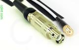 Coaxial Cable, L1 (Lemo 1 compatible) to SMA female, RG188, 1 foot, 50 ohm