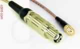 Coaxial Cable, L1 (Lemo 1 compatible) to SMA female, RG316, 1 foot, 50 ohm