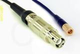 Coaxial Cable, L1 (Lemo 1 compatible) to SMB plug (female contact), RG174, 1 foot, 50 ohm