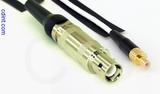 Coaxial Cable, L1 (Lemo 1 compatible) to SMB jack (male contact), RG188, 1 foot, 50 ohm