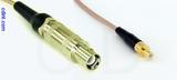 Coaxial Cable, L1 (Lemo 1 compatible) to SMB jack (male contact), RG316, 1 foot, 50 ohm