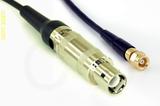 Coaxial Cable, L1 (Lemo 1 compatible) to SMC (Subvis), RG174, 1 foot, 50 ohm