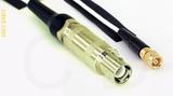 Coaxial Cable, L1 (Lemo 1 compatible) to SMC (Subvis), RG196 low noise, 1 foot, 50 ohm