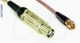 Coaxial Cable, L1 (Lemo 1 compatible) to SMC (Subvis), RG316, 1 foot, 50 ohm