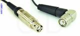 Coaxial Cable, L1 (Lemo 1 compatible) to TNC 90 degree (right angle), RG174, 1 foot, 50 ohm