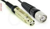 Coaxial Cable, L1 (Lemo 1 compatible) to TNC, RG174 low loss, 1 foot, 50 ohm