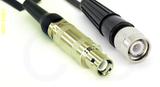 Coaxial Cable, L1 (Lemo 1 compatible) to TNC, RG188, 1 foot, 50 ohm