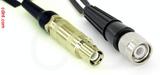 Coaxial Cable, L1 (Lemo 1 compatible) to TNC, RG196 low noise, 1 foot, 50 ohm