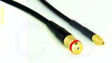 Coaxial Cable, 1/4-32 (S-93 compatible) female to MMCX plug (male contact), RG174 low noise, 32 foot, 50 ohm