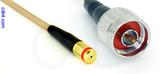 Coaxial Cable, 1/4-32 (S-93 compatible) female to N, RG316 double shielded, 1 foot, 50 ohm
