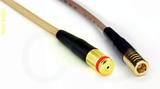 Coaxial Cable, 1/4-32 (S-93 compatible) female to SMB plug (female contact), RG316 double shielded, 1 foot, 50 ohm