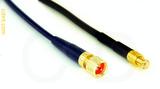 Coaxial Cable, 1/4-32 (S-93 compatible) to MCX plug (male contact), RG174 flexible (TPR jacket), 40 foot, 50 ohm