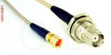 Coaxial Cable, 1/4-32 (S-93 compatible) to TNC bulkhead mount female, RG316 double shielded, 1 foot, 50 ohm