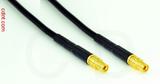 Coaxial Cable, MMCX jack (female contact) to MMCX jack (female contact), RG174, 3 foot, 50 ohm