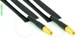 Coaxial Cable, MMCX jack (female contact) to MMCX jack (female contact), RG188, 1 foot, 50 ohm