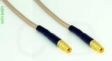 Coaxial Cable, MMCX jack (female contact) to MMCX jack (female contact), RG316, 1 foot, 50 ohm