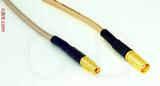 Coaxial Cable, MMCX jack (female contact) to MCX jack (female contact), RG316, 1 foot, 50 ohm