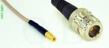 Coaxial Cable, MMCX jack (female contact) to N female, RG316, 1 foot, 50 ohm