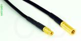 Coaxial Cable, MMCX jack (female contact) to SSMB, RG174, 1 foot, 50 ohm