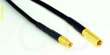 Coaxial Cable, MMCX jack (female contact) to SSMB, RG174 flexible (TPR jacket), 10 foot, 50 ohm