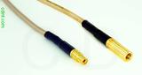 Coaxial Cable, MMCX jack (female contact) to SSMB, RG316, 6 foot, 50 ohm