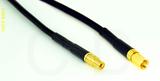 Coaxial Cable, MMCX jack (female contact) to SSMC, RG174, 1 foot, 50 ohm