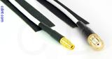 Coaxial Cable, MMCX jack (female contact) to SMA female, RG188, 1 foot, 50 ohm