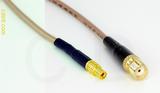 Coaxial Cable, MMCX jack (female contact) to SMA female, RG316, 1 foot, 50 ohm