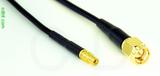 Coaxial Cable, MMCX jack (female contact) to SMA, RG174, 1 foot, 50 ohm