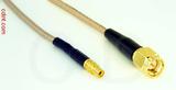 Coaxial Cable, MMCX jack (female contact) to SMA, RG316, 1 foot, 50 ohm