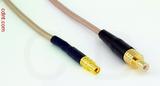 Coaxial Cable, MMCX jack (female contact) to SMB jack (male contact), RG316, 1 foot, 50 ohm