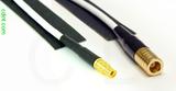 Coaxial Cable, MMCX jack (female contact) to SMB plug (female contact), RG188, 1 foot, 50 ohm