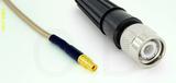 Coaxial Cable, MMCX jack (female contact) to TNC, RG316, 10 foot, 50 ohm