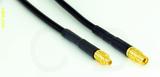 Coaxial Cable, MMCX plug (male contact) to MMCX jack (female contact), RG174, 20 foot, 50 ohm