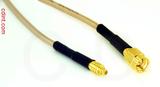 Coaxial Cable, MMCX plug (male contact) to SSMA, RG316, 1 foot, 50 ohm