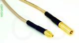 Coaxial Cable, MMCX plug (male contact) to SSMB, RG316, 1 foot, 50 ohm