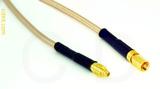 Coaxial Cable, MMCX plug (male contact) to SSMC, RG316, 1 foot, 50 ohm